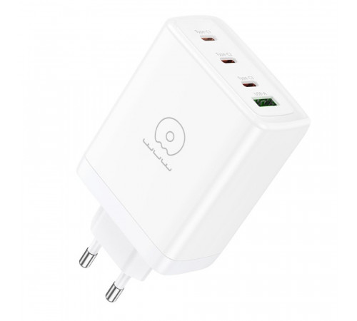 Мережевий зарядний пристрій WUW-C158 1USB 3Type-C + USB A PD100W white (WUW-C158)