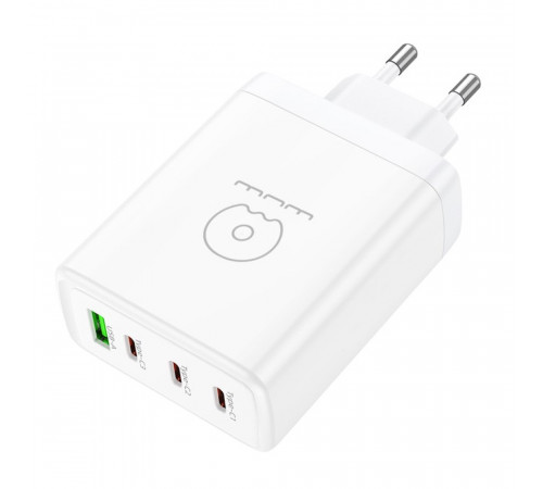 Мережевий зарядний пристрій WUW-C158 1USB 3Type-C + USB A PD100W white (WUW-C158)