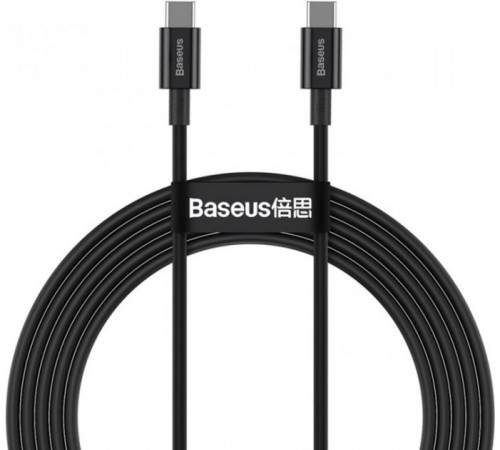 Кабель Baseus Superior Series Fast Charging Data Cable Type-C to Type-C 100W 2m Black (CATYS-C01)