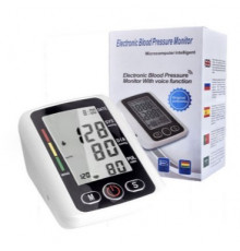 Тонометр на руку Electronic Blood Pressure Monitor (БЕЛЫЙ) (LY-86) [24ск] (50 шт/ящ)