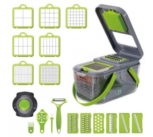 НЕТУ Овощерезка-измельчитель Viggie slicer 22 предм. 223-4 // [403] (12 шт/ящ)