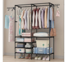 НЕТУ Вешалка стойка для одежды телескоп. Double Pole (8518) (Ш108хГ45хВ173) # [204] (10 шт/ящ) @