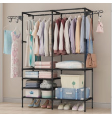 НЕТУ Вешалка стойка для одежды телескоп. Double Pole (8518) (Ш108хГ45хВ173) # [204] (10 шт/ящ) @