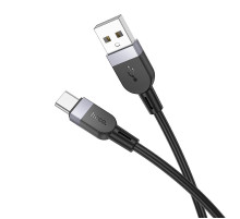 Кабель HOCO X109 Energy silicone charging data cable Type-C (L=1M) Black (6942007636247)