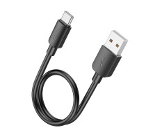 Кабель HOCO X96 Hyper 27W charging data cable Type-C (L=0.25M) Black (6942007609401)