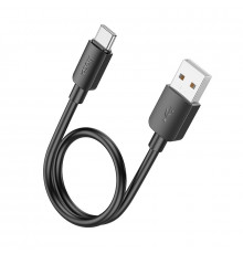 Кабель HOCO X96 Hyper 27W charging data cable Type-C (L=0.25M) Black (6942007609401)
