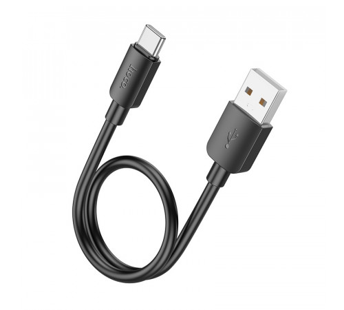 Кабель HOCO X96 Hyper 27W charging data cable Type-C (L=0.25M) Black (6942007609401)