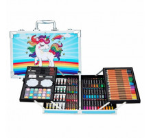 НЕТУ Набор для творчества в алюминиевом чемодане "Единорог" 145 предм. ГОЛУБОЙ // [702] (6 шт/ящ) @