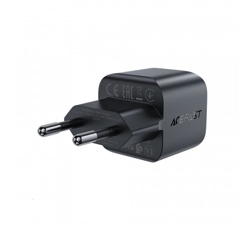 Мережевий зарядний пристрій ACEFAST A77 mini PD30W GaN USB-C charger Black (6974316282662)