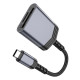 Кардрідер HOCO UA25 2-in-1 card reader Type-C Metal Gray (6942007608862)