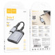 Кардрідер HOCO UA25 2-in-1 card reader Type-C Metal Gray (6942007608862)