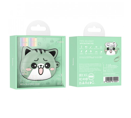 Бездротові навушники TWS HOCO EW48 Mint Cat (6942007610001)