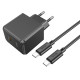 Мережевий зарядний пристрій з кабелем HOCO CS13A Ocean single port PD20W charger set(Type-C to Type-C) Black (6942007603843)