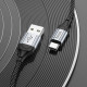 Кабель HOCO X102 USB to Type-C 3A, 1m, nylon, aluminum connectors, Black (6942007608770)