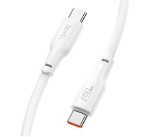 Кабель HOCO X93 Type-C to Type-C 100W, 2m, TPE, TPE connectors, White (6931474790729)