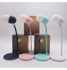 Настольная лампа с беспроводной зарядкой для телефона+динамик-колонка-блютус (MD-088) [204] (30 шт/ящ)