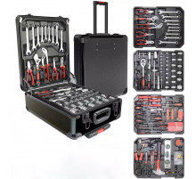 НЕТУ Набор инструментов чемодан на колёсах 187 предм. (КАЧЕСТВО) (красная коробка) (W153-4) // [400] // [101] (1 шт/ящ)