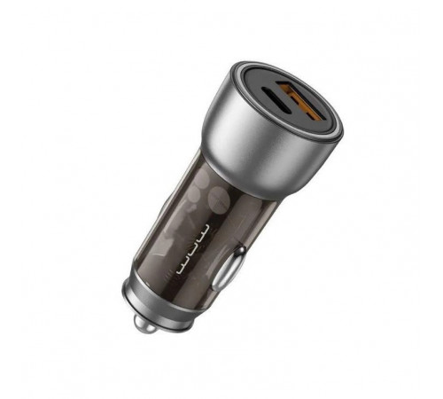 Автомобільний зарядний пристрій WUW-C185 PD20W+QC3.0 black (6972573335466)