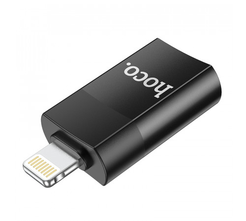 Адаптер HOCO UA17 iP Male to USB female USB2.0 adapter Black (6931474761989)