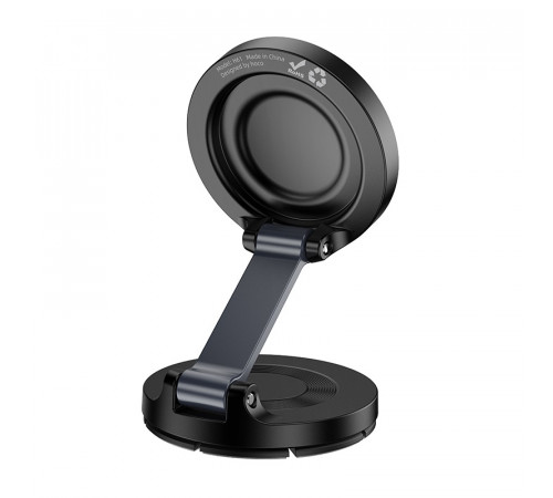 Автотримач для телефона HOCO H61 Show folding ring magnetic car holder (dashboard) Black Metal Gray (6942007637619)