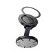 Автотримач для телефона HOCO H61 Show folding ring magnetic car holder (dashboard) Black Metal Gray (6942007637619)