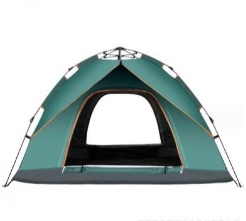 НЕТУ Палатка автоматическая (J1960) (4-х местная+козырёк)) (200*200), (ЗЕЛЁНАЯ) // [602] // [400] (10 шт/ящ)