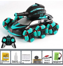 РАСПРОДАЖА Танк стреляющий (трехосный) (QF665-4) [602] (20 шт/ящ) @