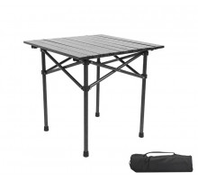 НЕТУ Стол КВАДРАТ (STD-06) (чёрный, складной в чехле, металл+пластик (Д530*Ш510*В500мм)) // [108] (10 шт/ящ)