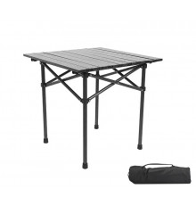 НЕТУ Стол КВАДРАТ (STD-06) (чёрный, складной в чехле, металл+пластик (Д530*Ш510*В500мм)) // [108] (10 шт/ящ)