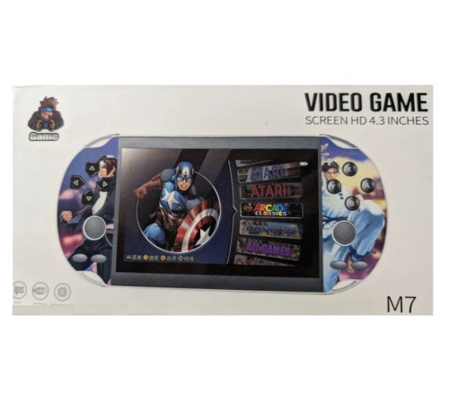 РАСПРОДАЖА Игровая консоль с экраном M7 (4,3"IPS) (10000 игр) [403] (50 шт/ящ)