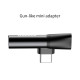 Кабель-перехiдник Baseus L41 Type-C(input) for Type-C female connectors+3.5 mm female Black (CATL41-01)