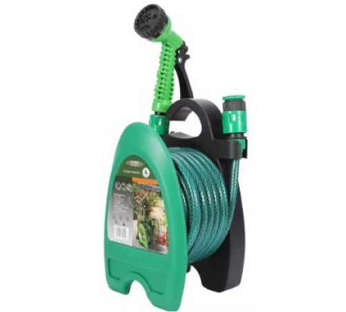 Шланг поливочный в катушке (10м) (с распылителем) BB-4208 // [204] (8 шт/ящ)