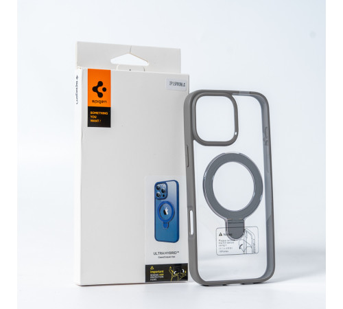 Чохол для смартфона Spigen AAA Magnetic Ring for Apple iPhone 13 Pro Max Grey (SPGMGRING13ProMaxGrey)