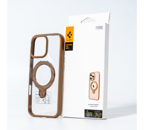 Чохол для смартфона Spigen AAA Magnetic Ring for Apple iPhone 16 Pro Brown (SPGMGRING16ProBrown)