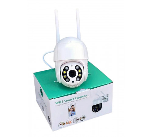 НЕТУ Камера видеонаблюдения PTZ уличная WiFi A6 (4mp) (ICSEE) + блок питания // [204] (30 шт/ящ)