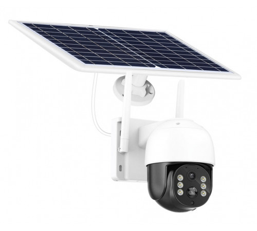 Камера видеонаблюдения PTZ уличная WiFi TQ5 (ICSEE) с солнечной панелью // [204] (12 шт/ящ)