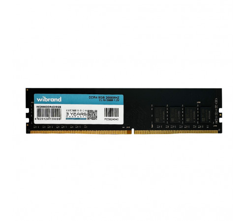 Оперативна пам'ять DDR4 Wibrand 8GB 2666MHz CL19 DIMM (WI2666DDR4D/8GB)