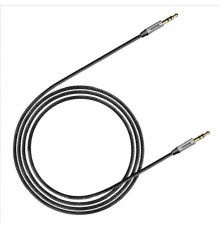 Аудіокабель Baseus M30 3.5mm male to 3.5mm male, nylon braid, 1m Silver+Black (CAM30-BS1)