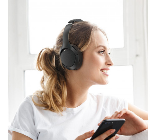 Бездротові накладні навушники ACEFAST H6 active noise reduction wireless headset Black (6974316283683)