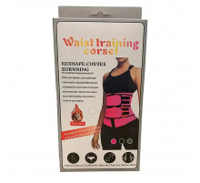 РАСПРОДАЖА Пояс-фитнес-сауна Waist trainer 223-83 (чёрный) (S, M, L, XL, 2XL, 3XL) // [101] (100 шт/ящ)