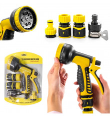 НЕТУ Насадка на шланг пистолет-распылитель (ЖЁЛТЫЙ БЛИСТЕР) (HIGH PRESSURE WASHING WATER GUN) WL707-2 // [101] (50 шт/ящ)