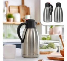 Термос-кувшин стальной STEEL SS25Q (2.5 л) (корпус - металл+пластик, колба - металл) // [101] // [4] (12 шт/ящ)