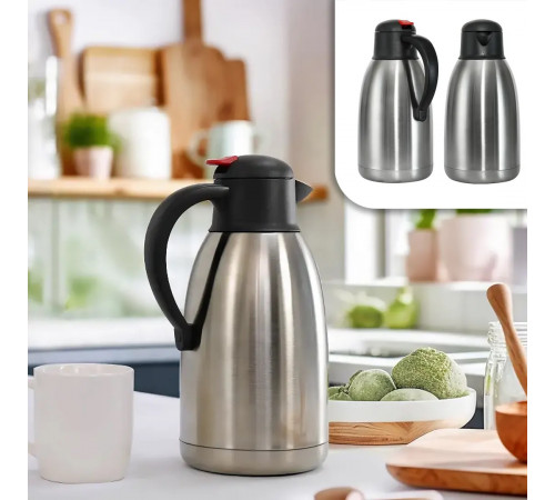 Термос-кувшин стальной STEEL SSSS30Q (3 л) (корпус - металл+пластик, колба - металл) // [101] // [4] (12 шт/ящ)