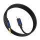 Аудіокабель BOROFONE BL20 iP to 3.5mm male, silicone, 1m, Black (6941991114397)