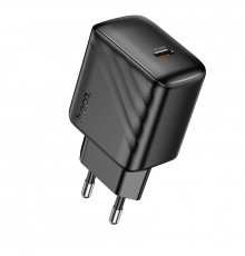 Мережевий зарядний пристрій HOCO CS24A Puerto single-port PD25W charger (EU) Black (6942007639750)
