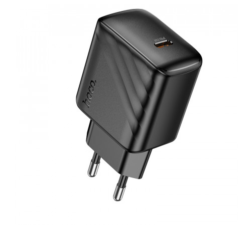 Мережевий зарядний пристрій HOCO CS24A Puerto single-port PD25W charger (EU) Black (6942007639750)