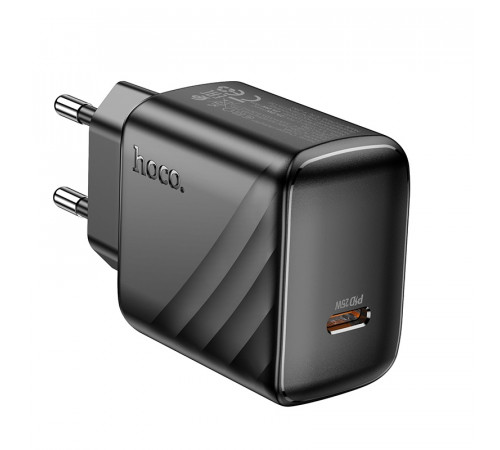 Мережевий зарядний пристрій HOCO CS24A Puerto single-port PD25W charger (EU) Black (6942007639750)