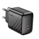 Мережевий зарядний пристрій HOCO CS24A Puerto single-port PD25W charger (EU) Black (6942007639750)