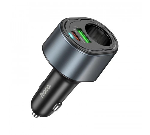 Автомобільний зарядний пристрій HOCO Z56 Friend PD35W+QC3.0 cigarette lighter car charger Black (6942007633031)