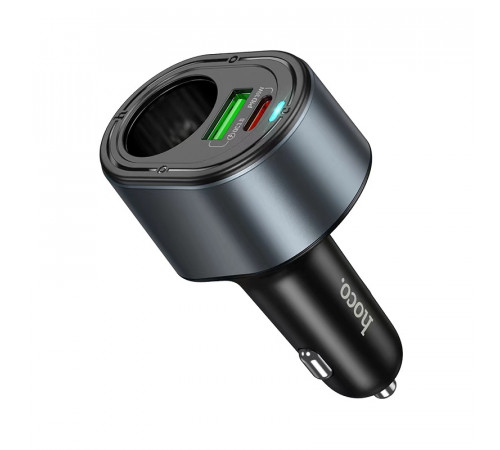 Автомобільний зарядний пристрій HOCO Z56 Friend PD35W+QC3.0 cigarette lighter car charger Black (6942007633031)
